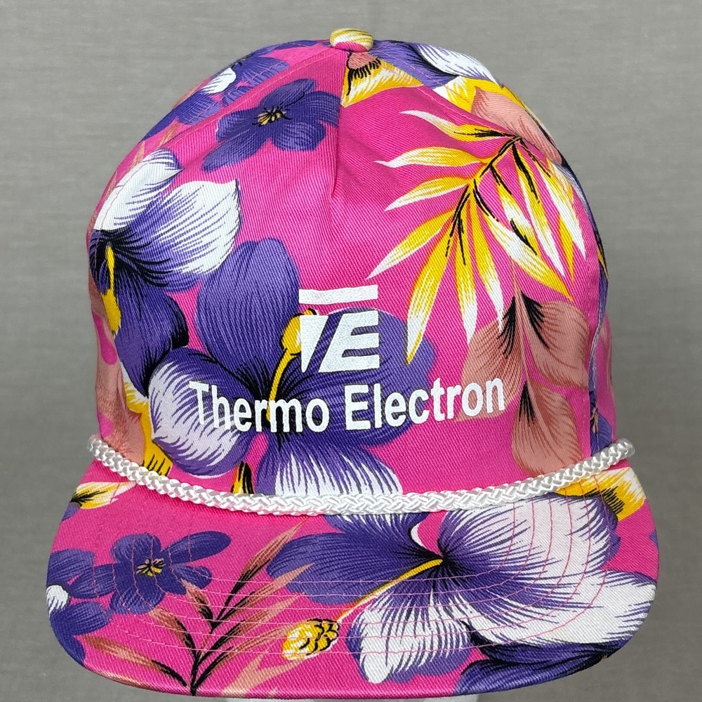 Vintage Floral Hawaiian Rope Snapback Hat San Sun